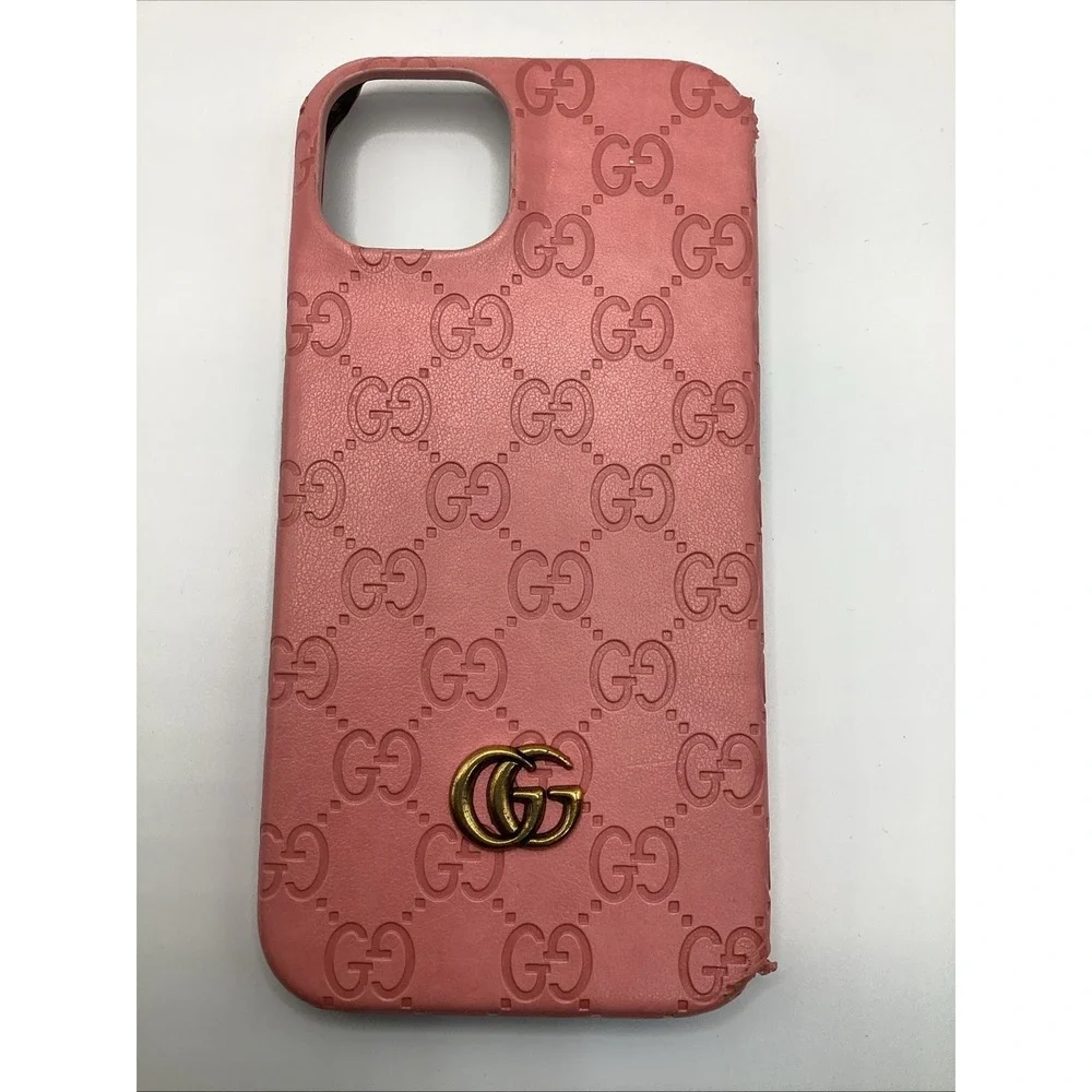 iphone 12 case leather Embossed Chic